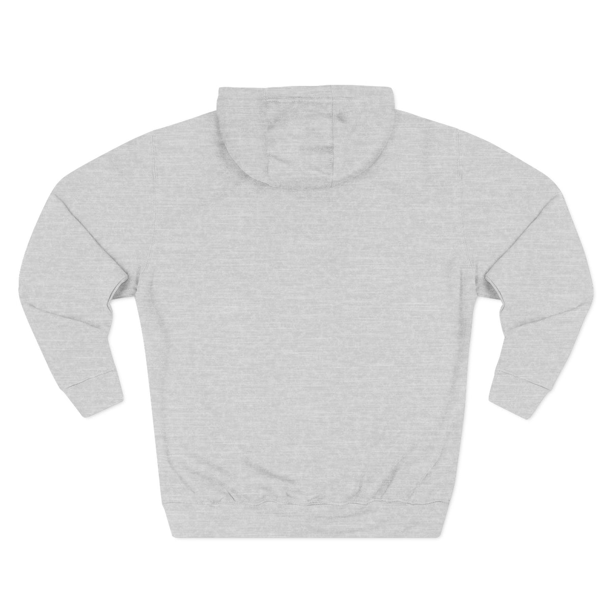 Three-Panel Fleece Hoodie — Lightweight Logo Pullover Sweatshirt