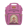 Princess Diaper Backpack – Pink Multifunctional Baby Bag with Cute Animal Design