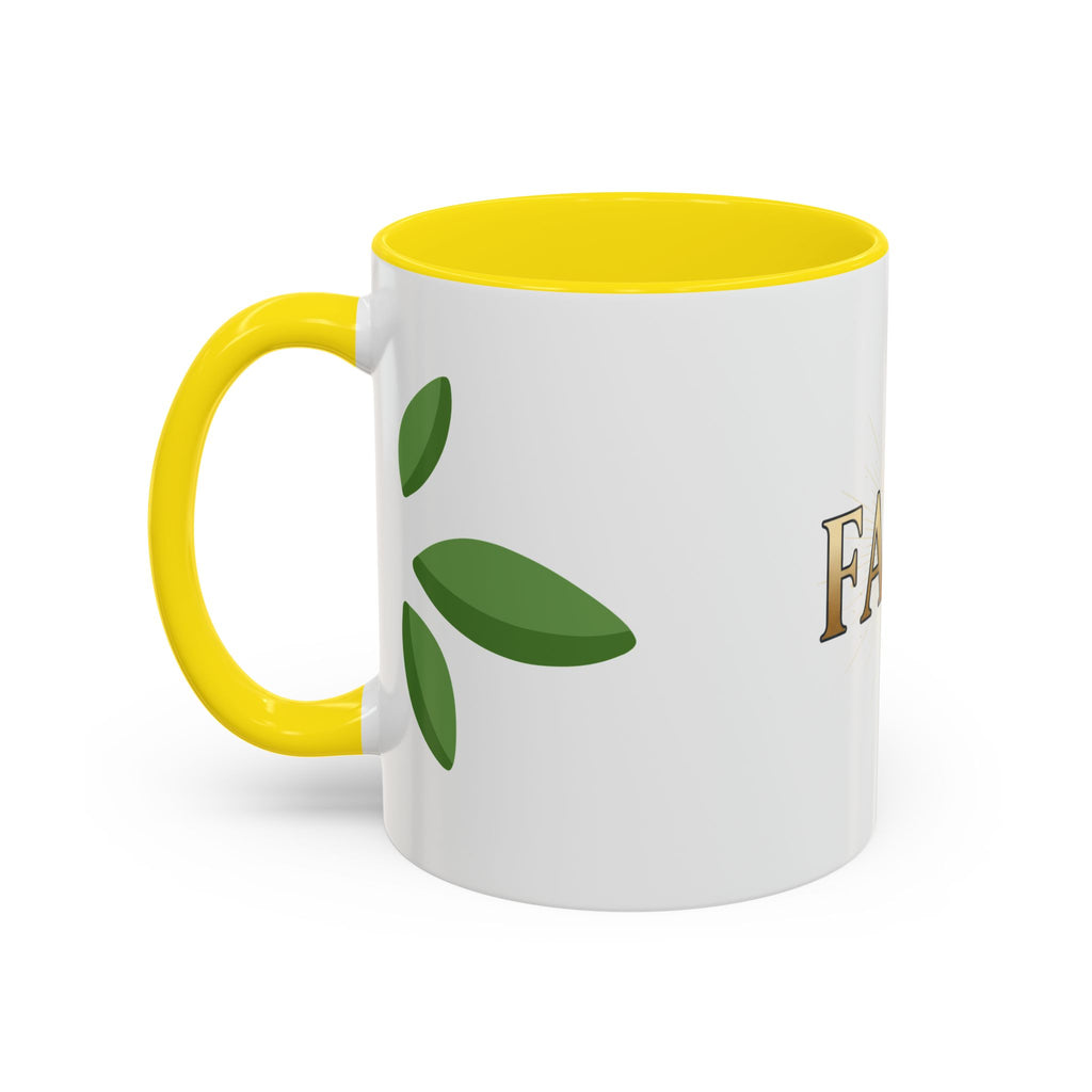 Faith Accent Coffee Mug – Religious Inspirational Tea & Coffee Cup (11/15 oz)