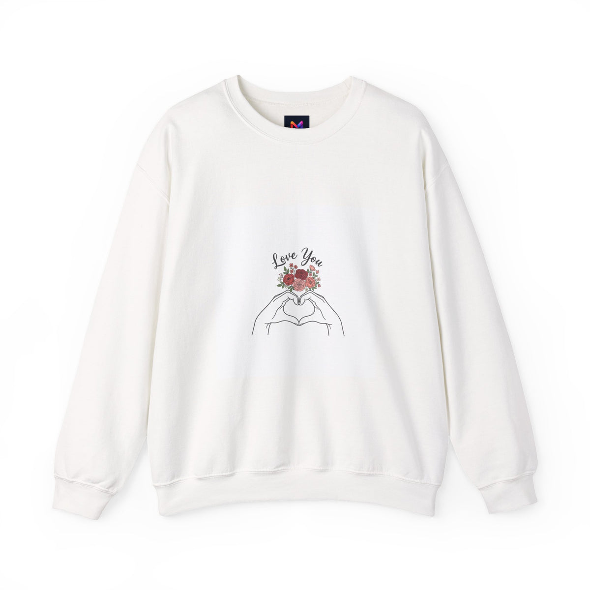 Love You Floral Crewneck Sweatshirt
